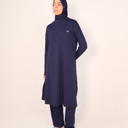 Modest Sports Shirt - Longline - Navy Blue