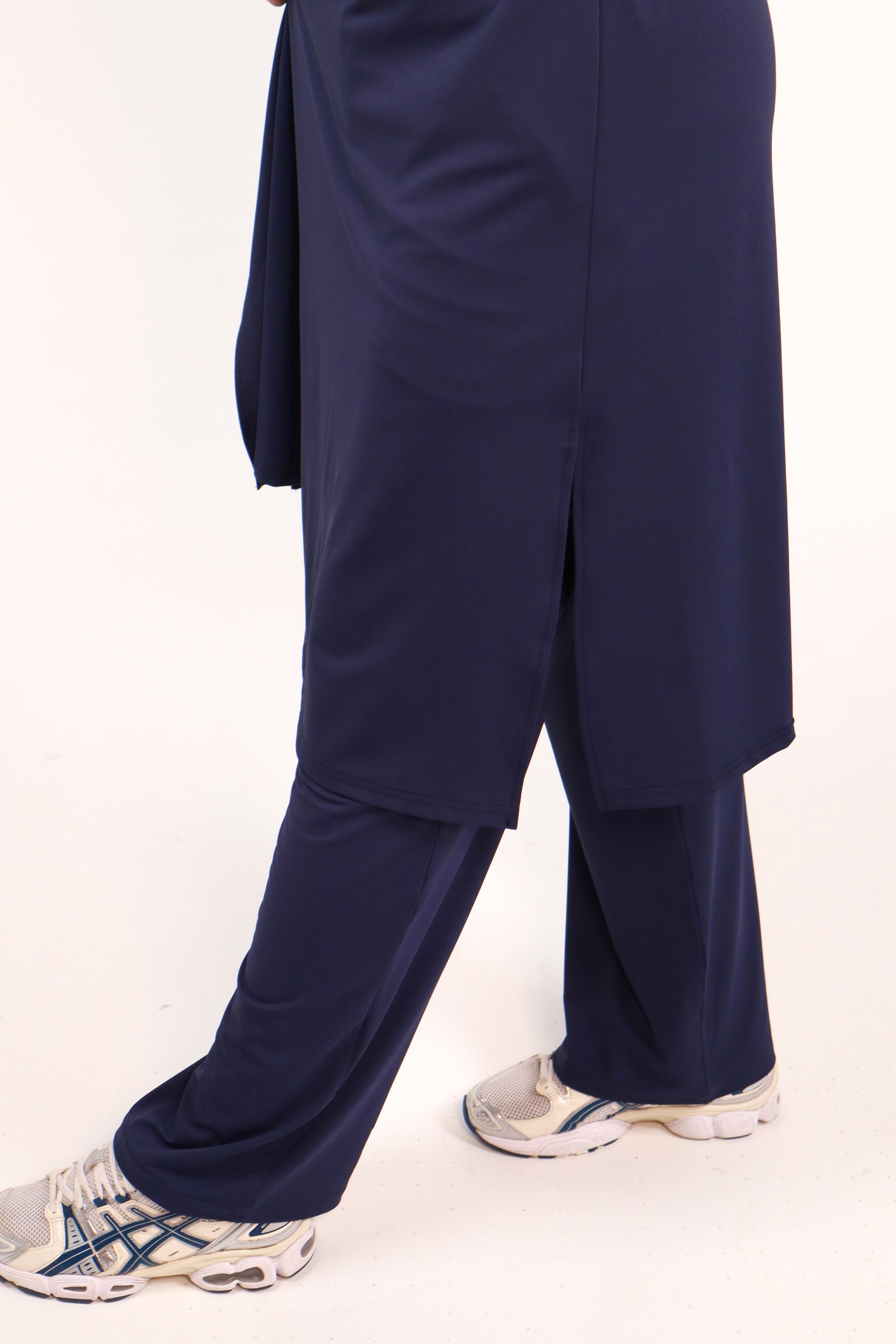 Modest Sports Shirt - Longline - Navy Blue