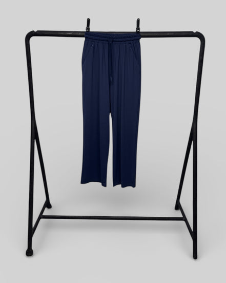 Wide Joggers - Navy Blue