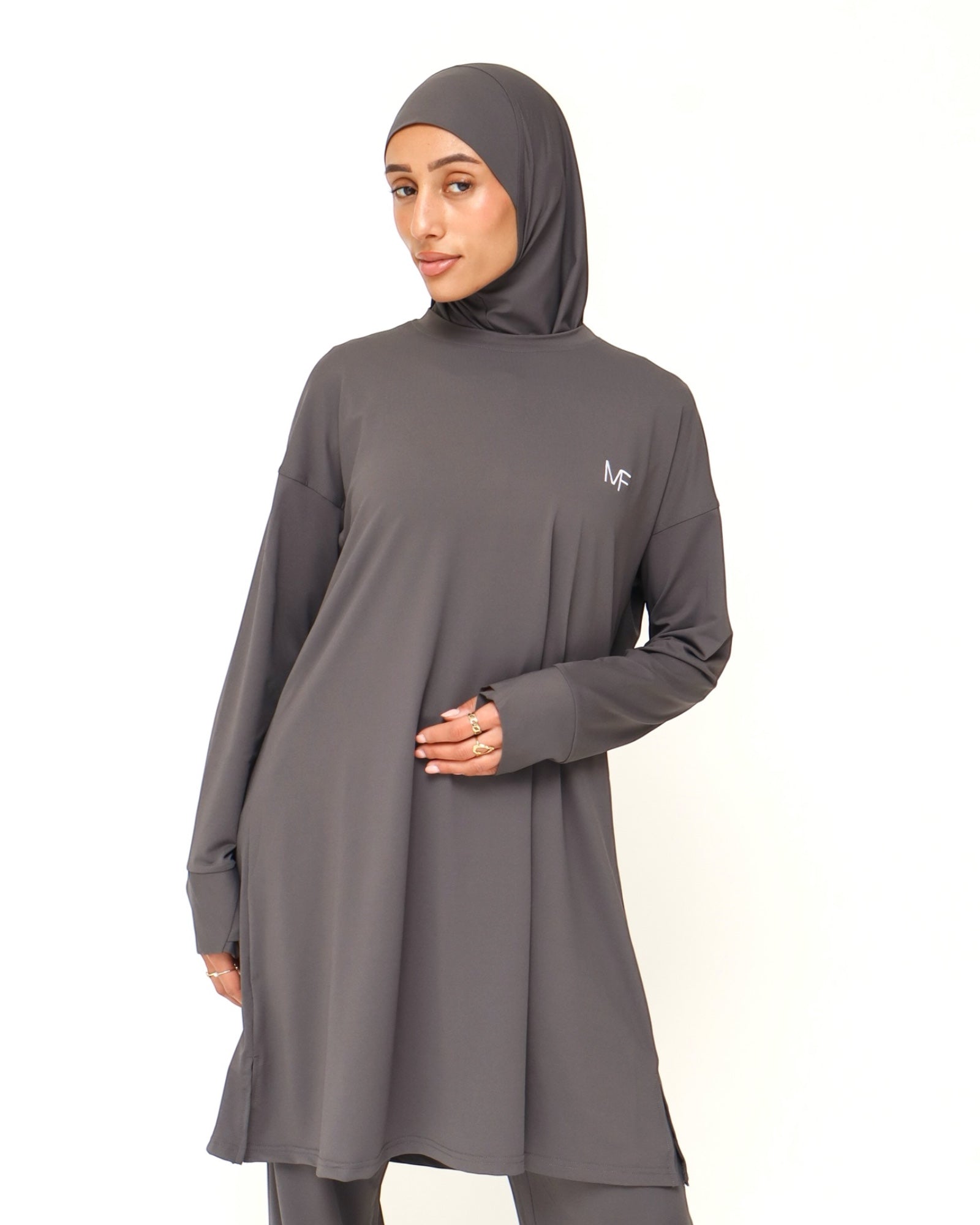 Sports Hijab - Dark Grey