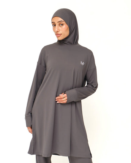 Sports Hijab - Dark Grey
