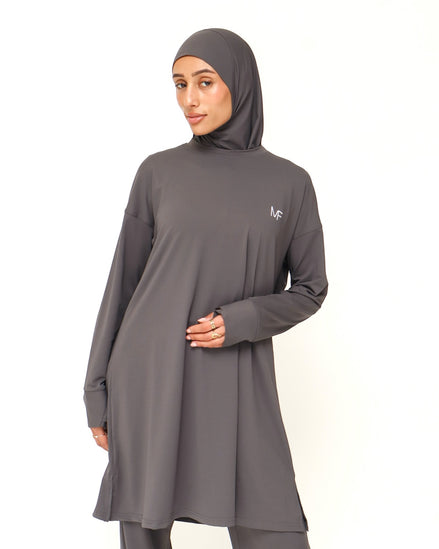 Sports Hijab - Dark Grey