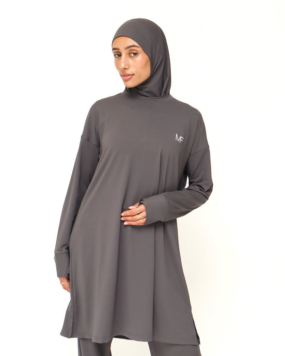 Sports Hijab - Dark Grey