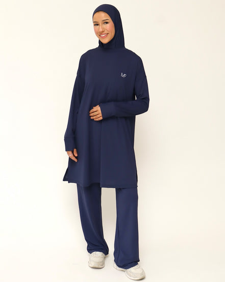 Modest Sports Shirt - Shortline - Navy Blue