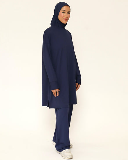 Modest Sports Shirt - Shortline - Navy Blue