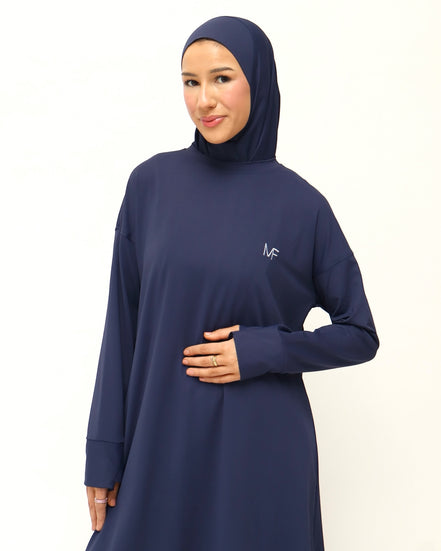 Modest Sports Shirt - Shortline - Navy Blue