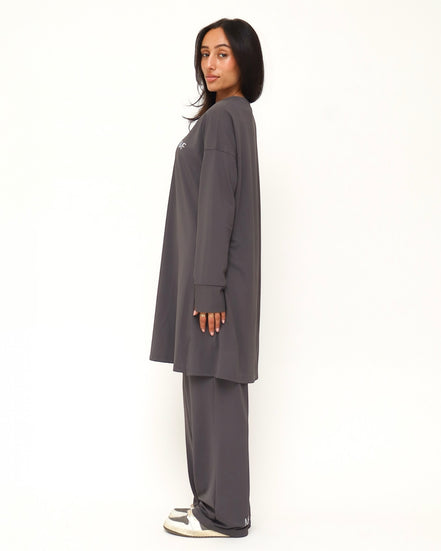 Modest Sports Shirt - Shortline - Dark Grey