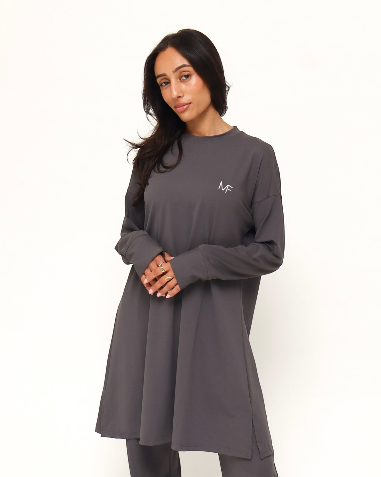Modest Sports Shirt - Shortline - Dark Grey