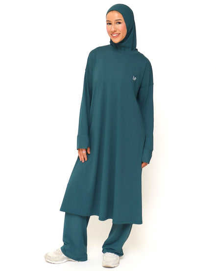 Modest Sports Shirt - Longline - Teal