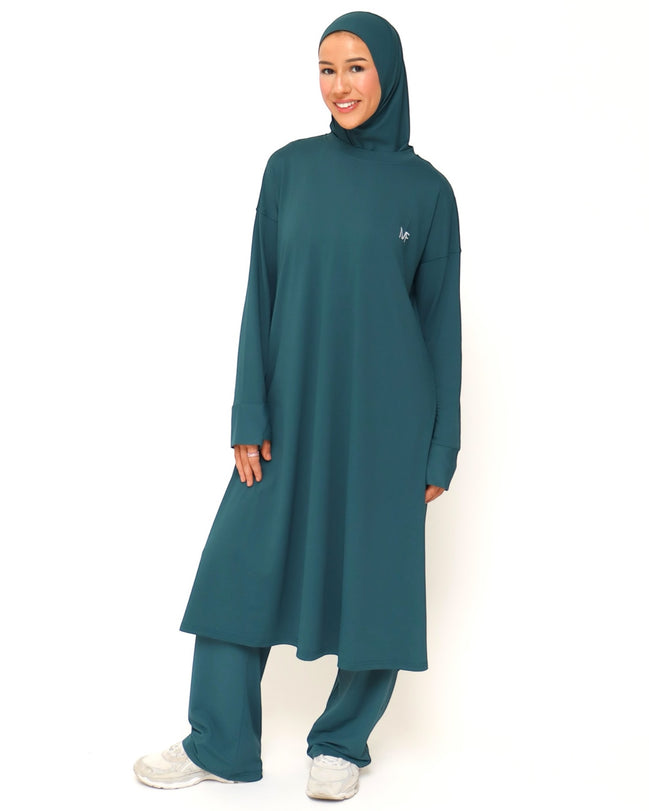 Modest Sports Shirt - Longline - Teal