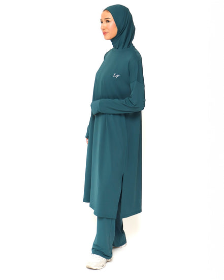 Modest Sports Shirt - Longline - Teal