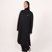 Modest Sports Shirt - Longline - Black